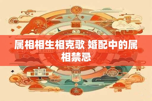 属相相生相克歌 婚配中的属相禁忌