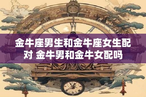 金牛座男生和金牛座女生配对 金牛男和金牛女配吗