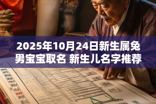 2025年10月24日新生属兔男宝宝取名 新生儿名字推荐