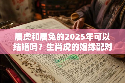 属虎和属兔的2025年可以结婚吗？生肖虎的姻缘配对