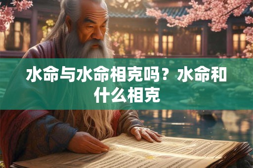 水命与水命相克吗？水命和什么相克