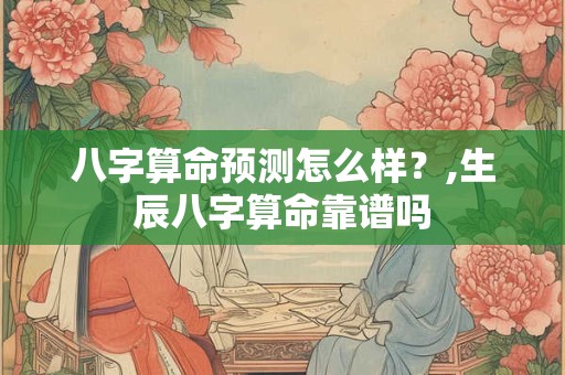 八字算命预测怎么样？,生辰八字算命靠谱吗
