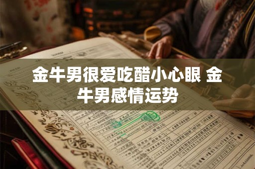金牛男很爱吃醋小心眼 金牛男感情运势
