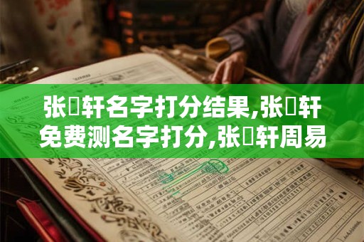 张珺轩名字打分结果,张珺轩免费测名字打分,张珺轩周易免费测名字打分