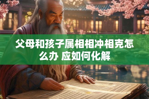 父母和孩子属相相冲相克怎么办 应如何化解