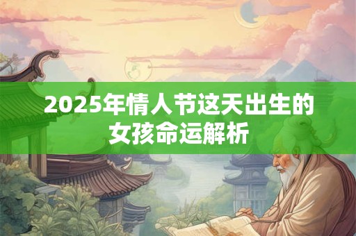 2025年情人节这天出生的女孩命运解析