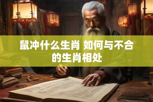 鼠冲什么生肖 如何与不合的生肖相处 鼠冲什么生肖 如何与不合的生肖相处