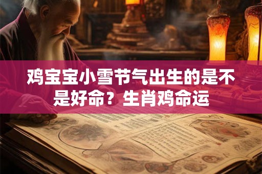 鸡宝宝小雪节气出生的是不是好命?生肖鸡命运 鸡宝宝小雪节气出生的是不是好命?生肖鸡命运