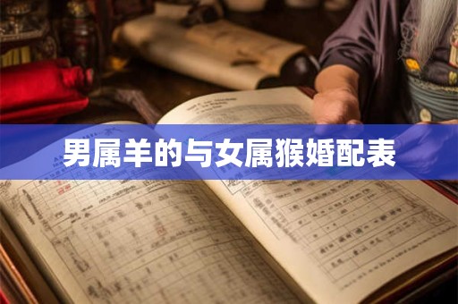 男属羊的与女属猴婚配表