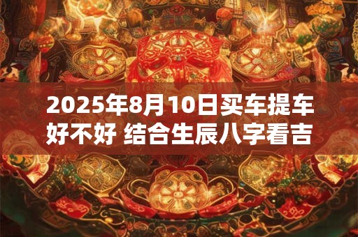 2025年8月10日买车提车好不好 结合生辰八字看吉日