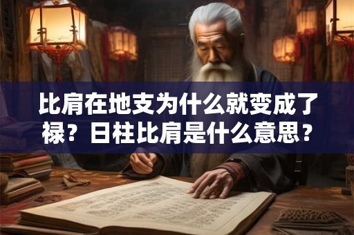 比肩在地支为什么就变成了禄？日柱比肩是什么意思？