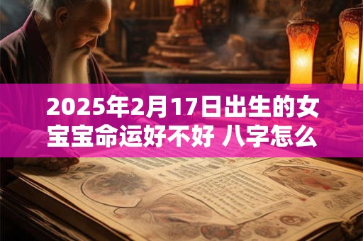 2025年2月17日出生的女宝宝命运好不好 八字怎么样
