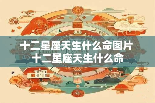十二星座天生什么命图片 十二星座天生什么命