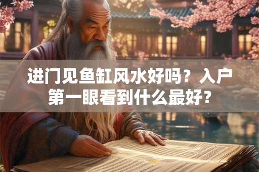 进门见鱼缸风水好吗？入户第一眼看到什么最好？