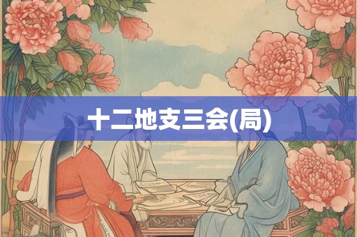 十二地支三会(局)