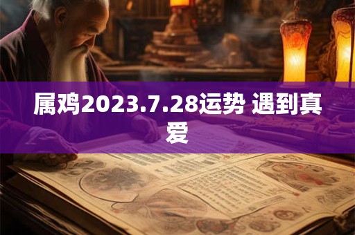 属鸡2023.7.28运势 遇到真爱