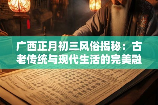 广西正月初三风俗揭秘：古老传统与现代生活的完美融合