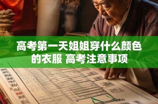 高考第一天姐姐穿什么颜色的衣服 高考注意事项