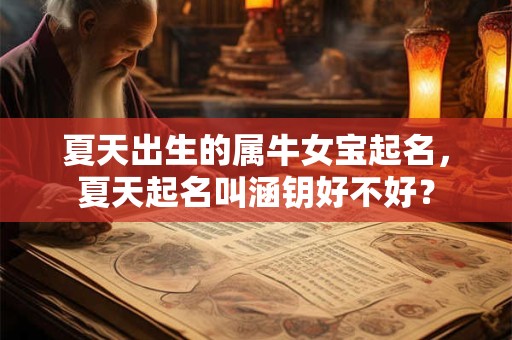 夏天出生的属牛女宝起名，夏天起名叫涵钥好不好？