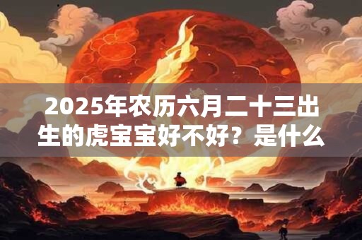 2025年农历六月二十三出生的虎宝宝好不好？是什么命？