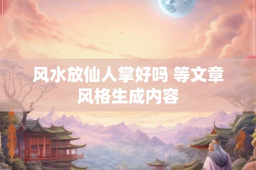 风水放仙人掌好吗 等文章风格生成内容