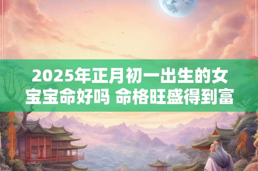 2025年正月初一出生的女宝宝命好吗 命格旺盛得到富贵