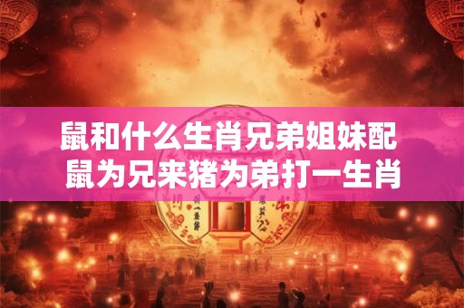鼠和什么生肖兄弟姐妹配 鼠为兄来猪为弟打一生肖
