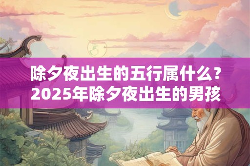 除夕夜出生的五行属什么?2025年除夕夜出生的男孩名字 除夕夜出生的五行属什么?2025年除夕夜出生的男孩名字