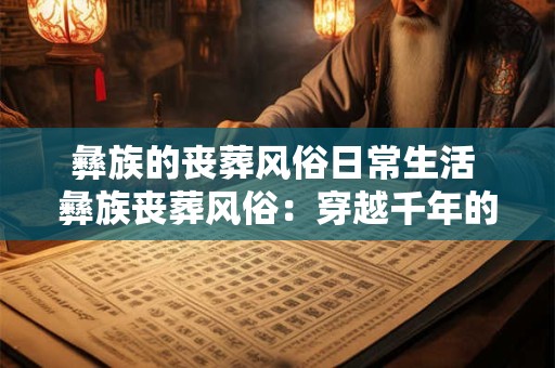 彝族的丧葬风俗日常生活 彝族丧葬风俗：穿越千年的生死传奇