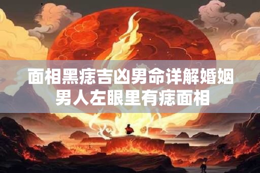 面相黑痣吉凶男命详解婚姻 男人左眼里有痣面相