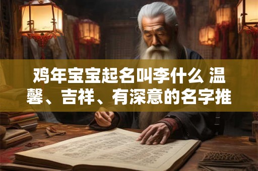 鸡年宝宝起名叫李什么 温馨、吉祥、有深意的名字推荐！
