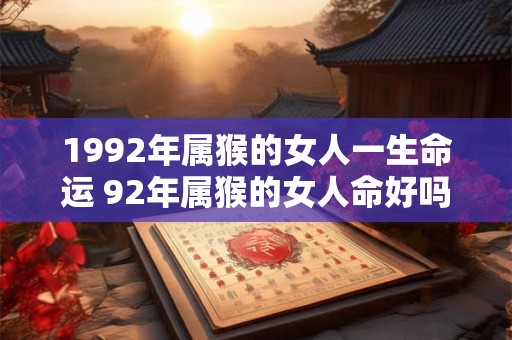 1992年属猴的女人一生命运 92年属猴的女人命好吗