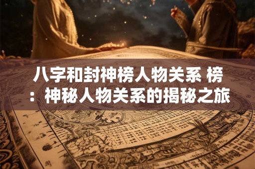 八字和封神榜人物关系 榜：神秘人物关系的揭秘之旅