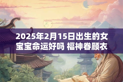 2025年2月15日出生的女宝宝命运好吗 福神眷顾衣食无忧