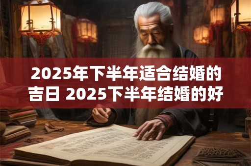 2025年下半年适合结婚的吉日 2025下半年结婚的好日子