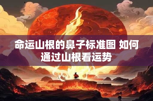 命运山根的鼻子标准图 如何通过山根看运势