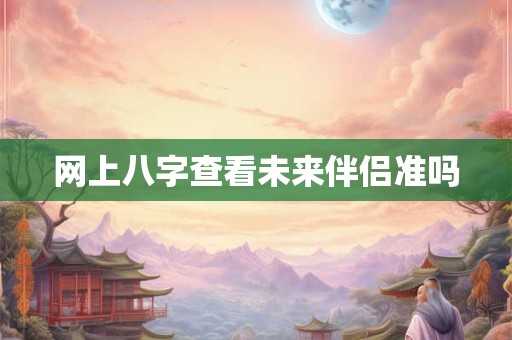 网上八字查看未来伴侣准吗