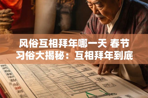 风俗互相拜年哪一天 春节习俗大揭秘：互相拜年到底哪一天