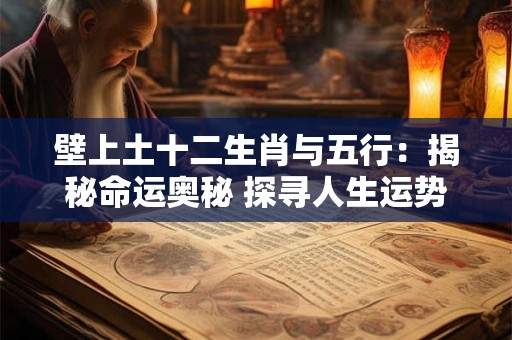 壁上土十二生肖与五行：揭秘命运奥秘 探寻人生运势！