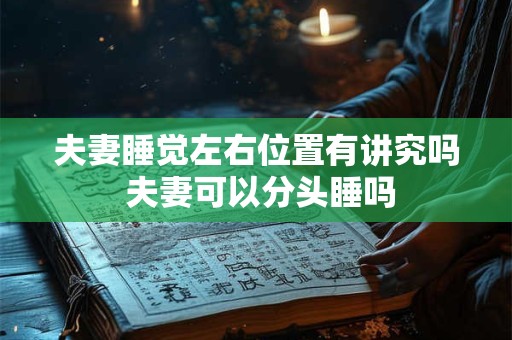 夫妻睡觉左右位置有讲究吗 夫妻可以分头睡吗