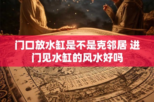 门口放水缸是不是克邻居 进门见水缸的风水好吗