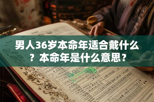 男人36岁本命年适合戴什么？本命年是什么意思？