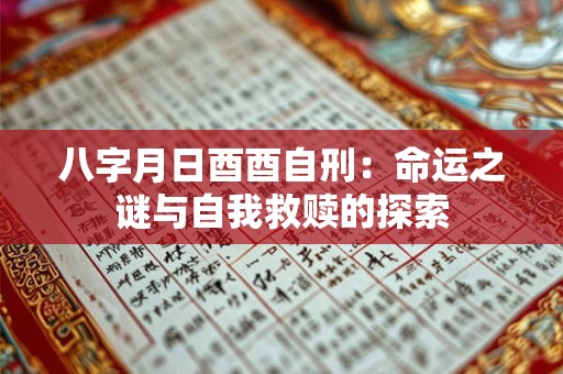 八字月日酉酉自刑：命运之谜与自我救赎的探索