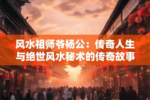 风水祖师爷杨公：传奇人生与绝世风水秘术的传奇故事！
