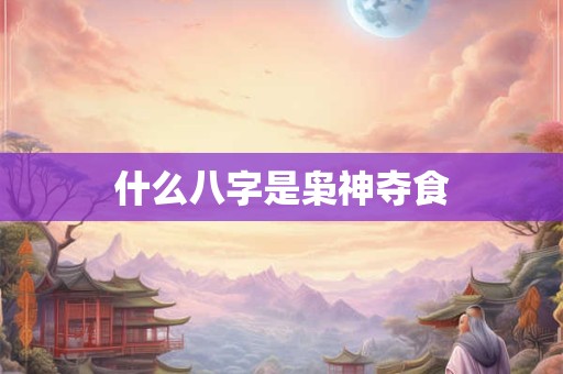 什么八字是枭神夺食