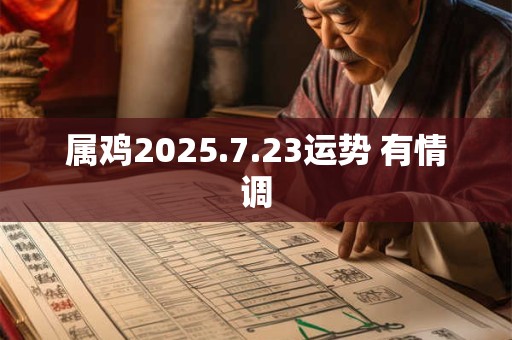 属鸡2025.7.23运势 有情调