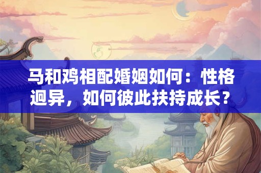 马和鸡相配婚姻如何：性格迥异，如何彼此扶持成长？