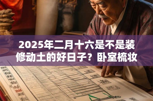 2025年二月十六是不是装修动土的好日子？卧室梳妆台摆放