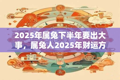 2025年属兔下半年要出大事，属兔人2025年财运方位