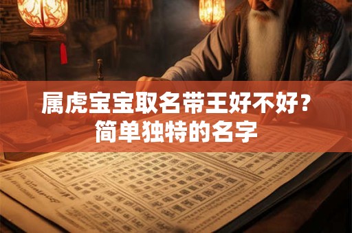 属虎宝宝取名带王好不好？简单独特的名字